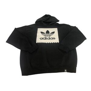 adidas blackbird hoodie mens medium pullover originals trefoil graphic black